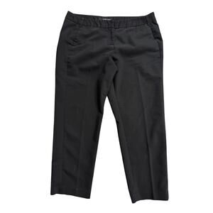 Amanda + Chelsea Black Petite Dress Pants Size 14P Ankle Trouser Career Wear